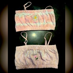🔮 5/$25 Aeropostale Pink Kids Bandeau Tube Top Set
